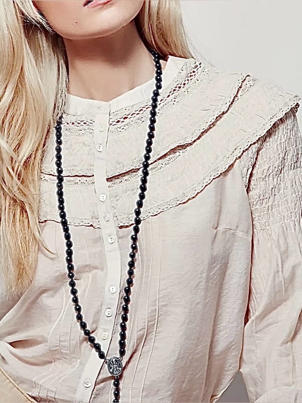 LIKE NEW • Free People Oh So Nice Victorian Top •